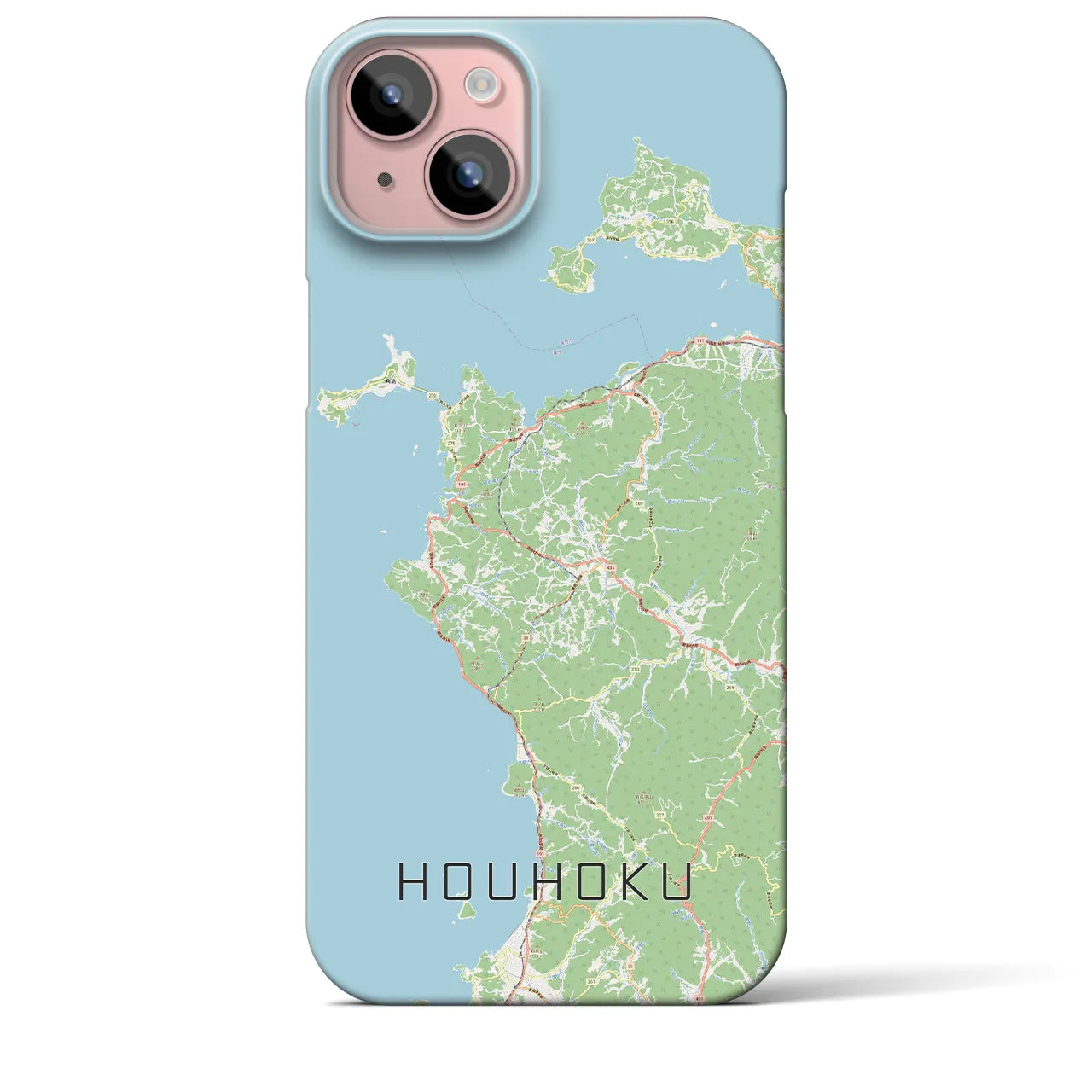 【豊北(山口県)】地図柄iPhoneケース(バックカバータイプ)