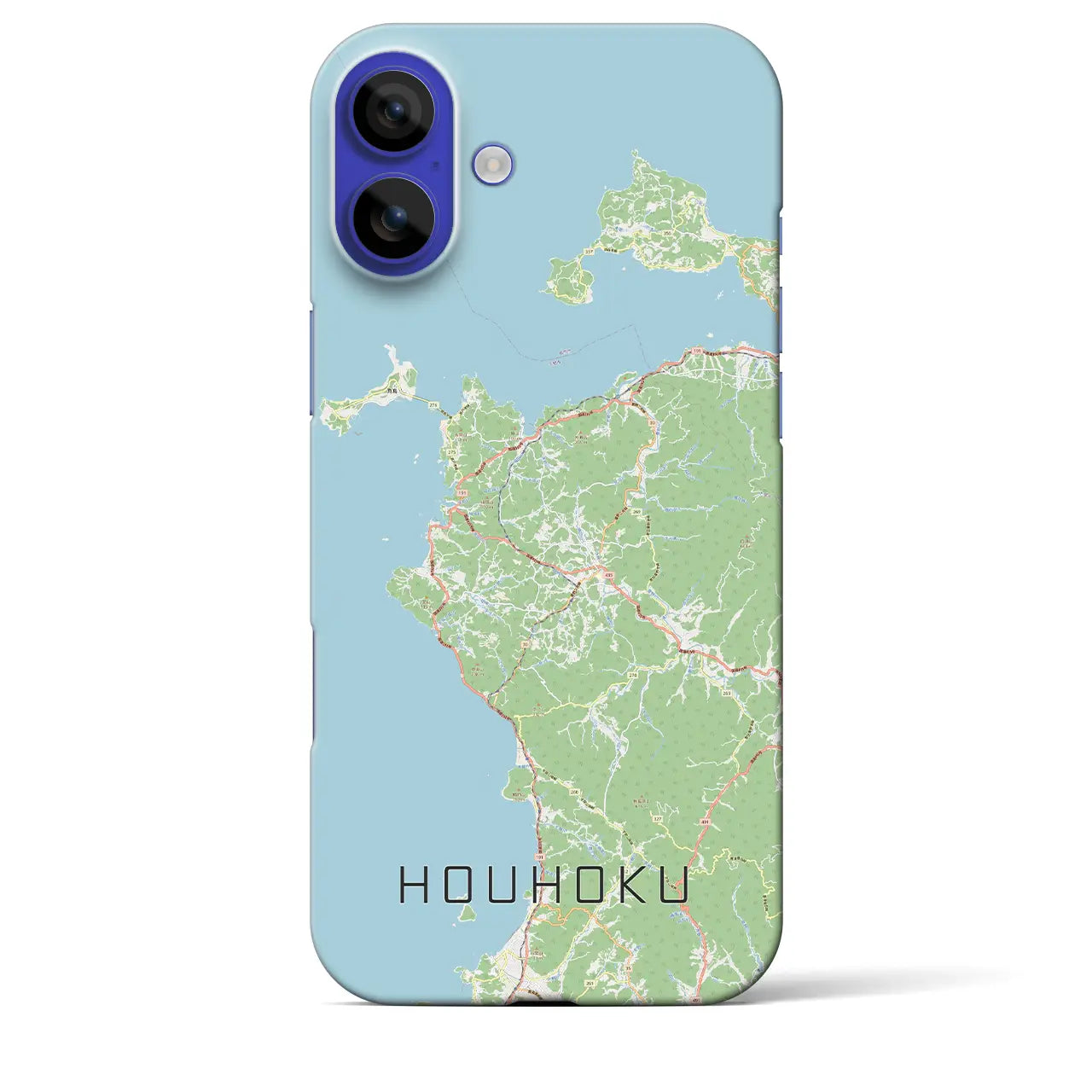 【豊北(山口県)】地図柄iPhoneケース(バックカバータイプ)ナチュラル・iPhone 16 Pro Max 用