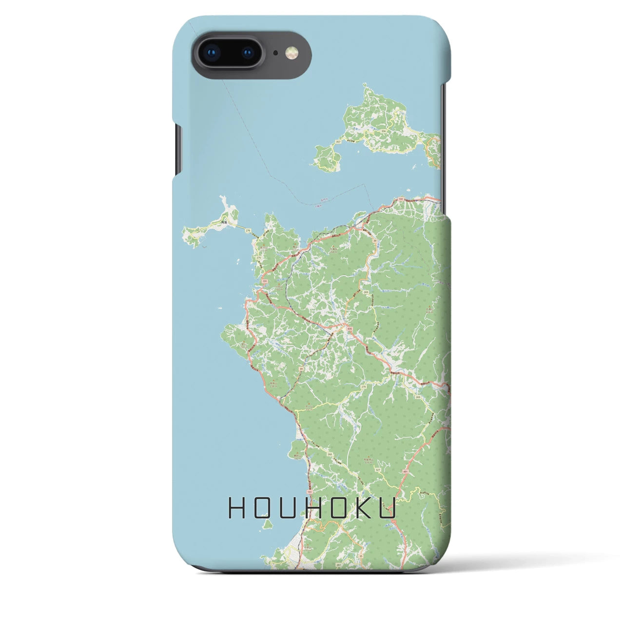 【豊北(山口県)】地図柄iPhoneケース(バックカバータイプ)