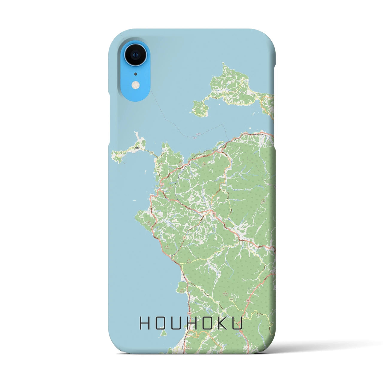 【豊北(山口県)】地図柄iPhoneケース(バックカバータイプ)