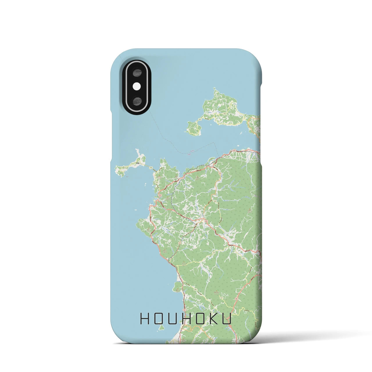 【豊北(山口県)】地図柄iPhoneケース(バックカバータイプ)