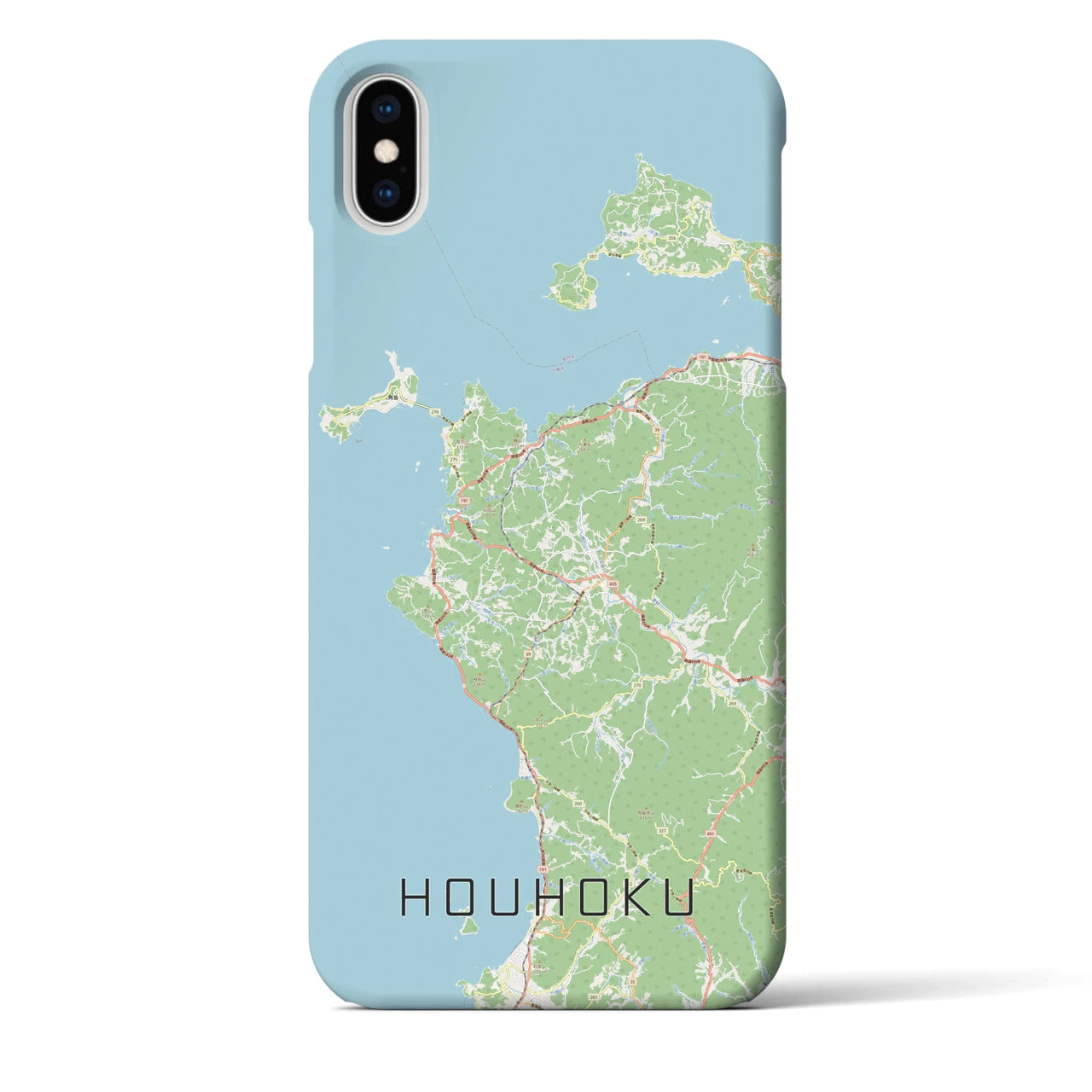 【豊北(山口県)】地図柄iPhoneケース(バックカバータイプ)