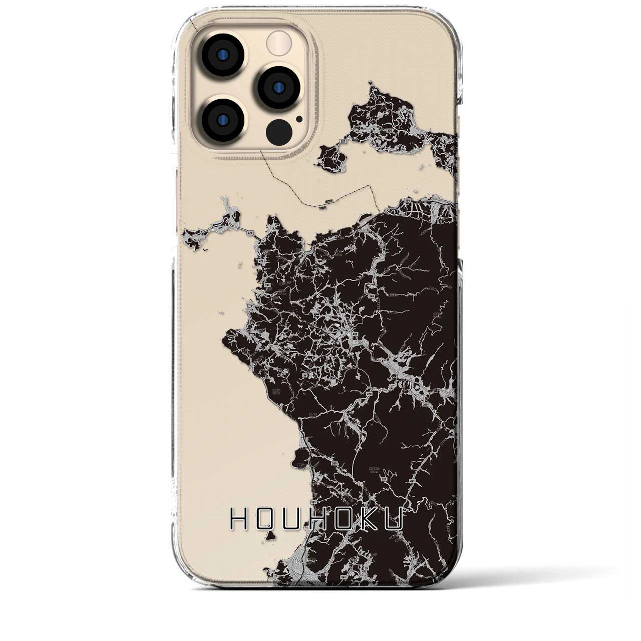 【豊北(山口県)】地図柄iPhoneケース(クリアタイプ)