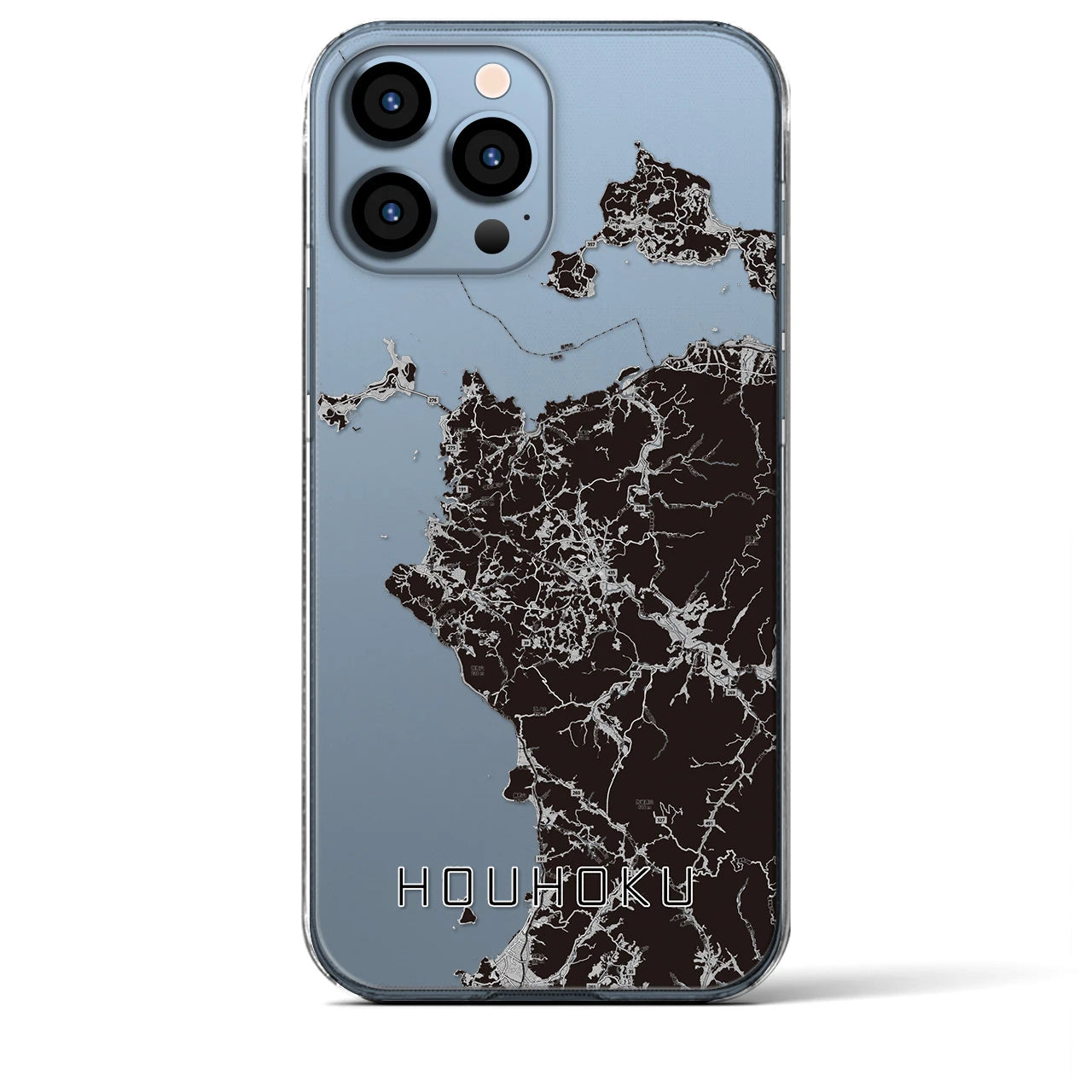 【豊北(山口県)】地図柄iPhoneケース(クリアタイプ)