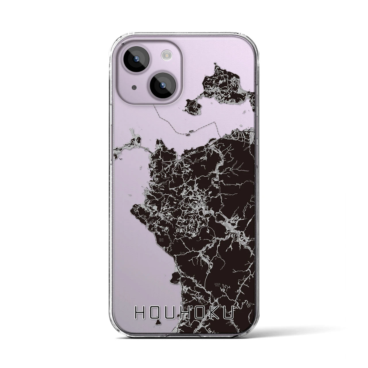 【豊北(山口県)】地図柄iPhoneケース(クリアタイプ)