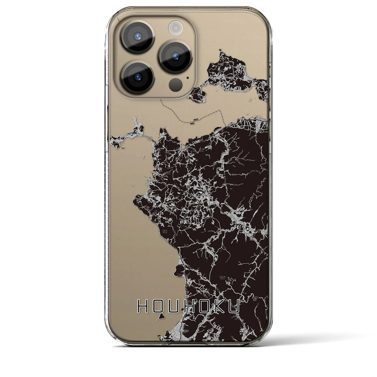 【豊北(山口県)】地図柄iPhoneケース(クリアタイプ)