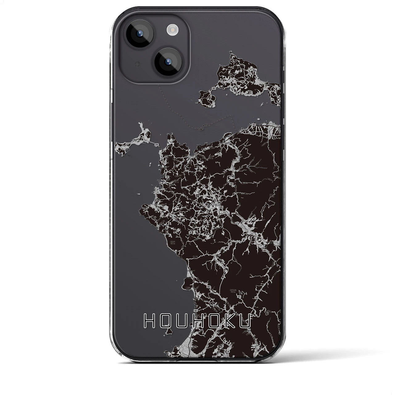 【豊北(山口県)】地図柄iPhoneケース(クリアタイプ)