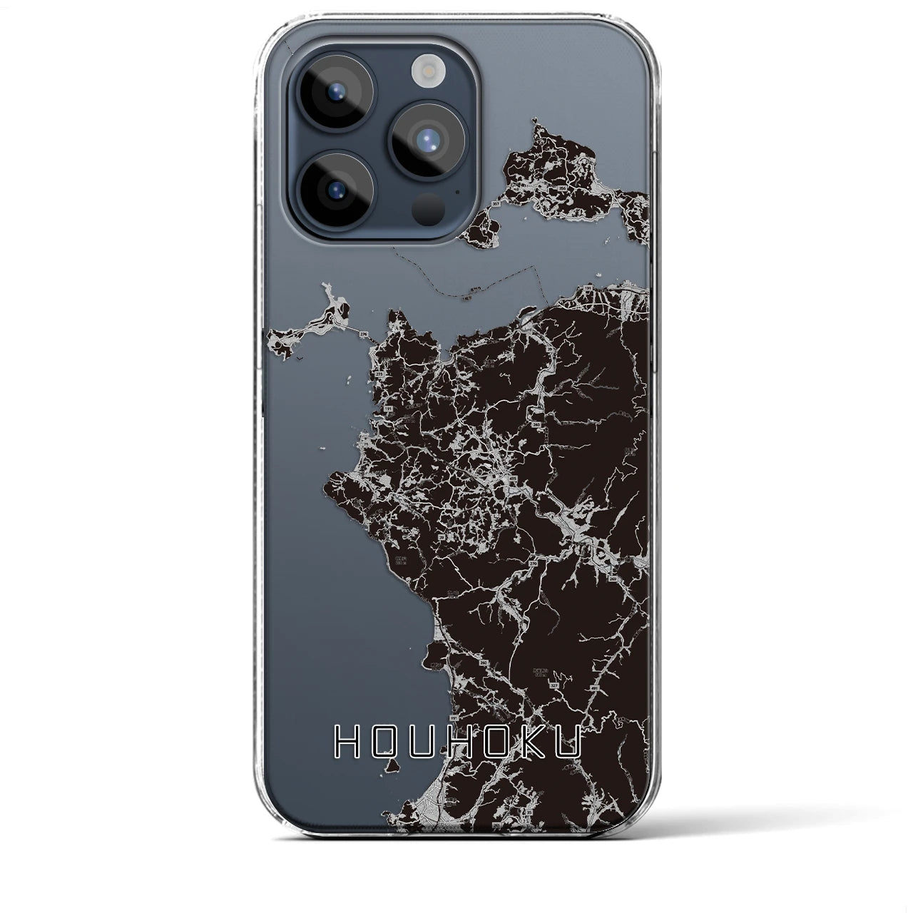 【豊北(山口県)】地図柄iPhoneケース(クリアタイプ)