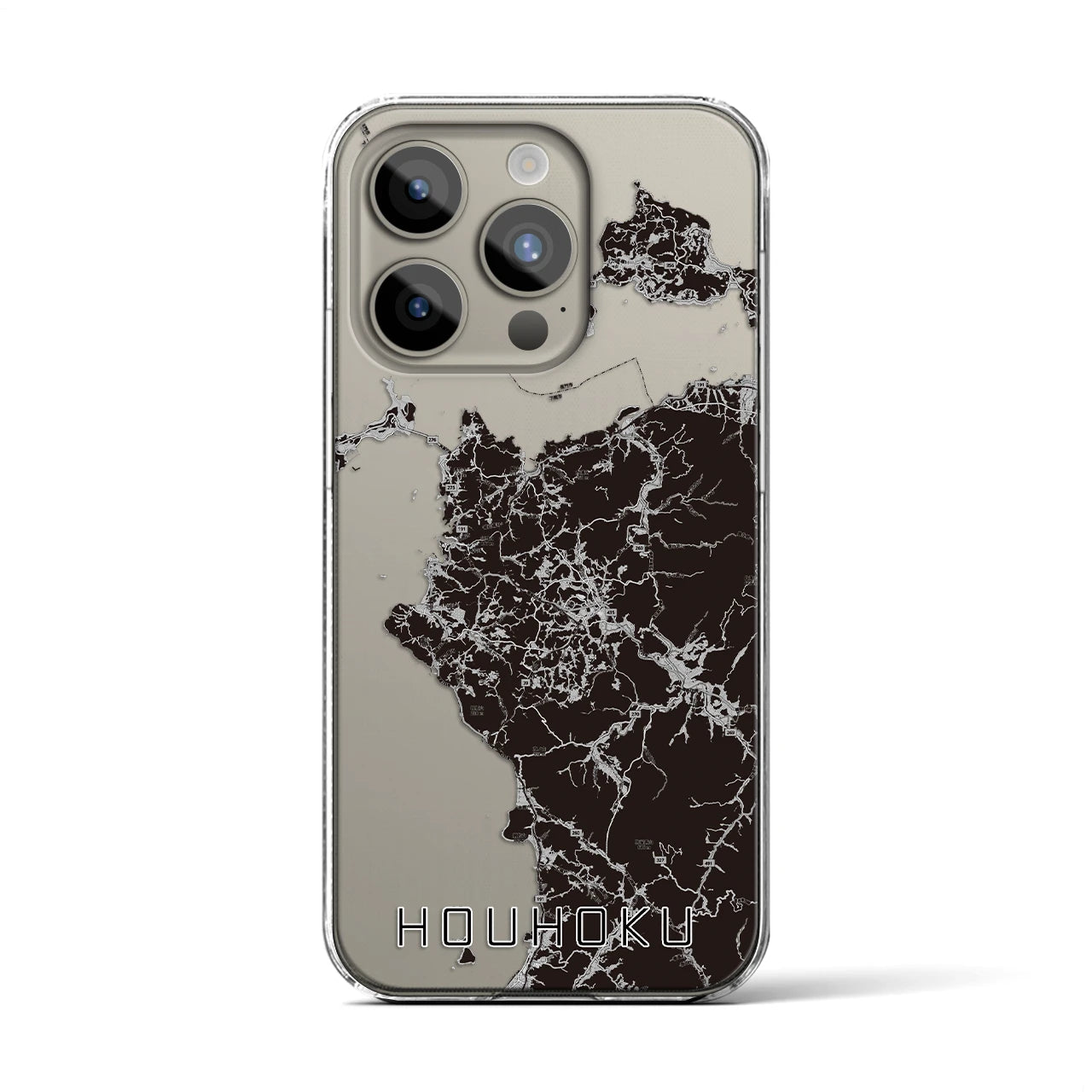 【豊北(山口県)】地図柄iPhoneケース(クリアタイプ)