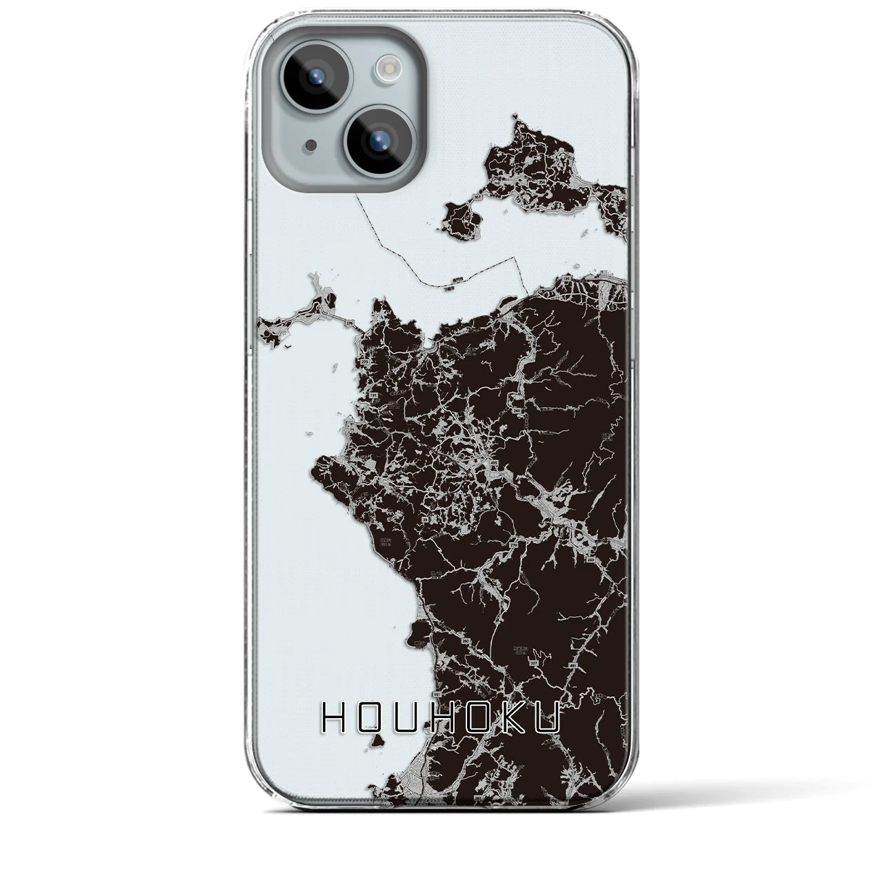 【豊北(山口県)】地図柄iPhoneケース(クリアタイプ)