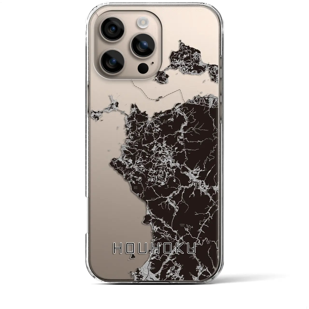 【豊北(山口県)】地図柄iPhoneケース(クリアタイプ)