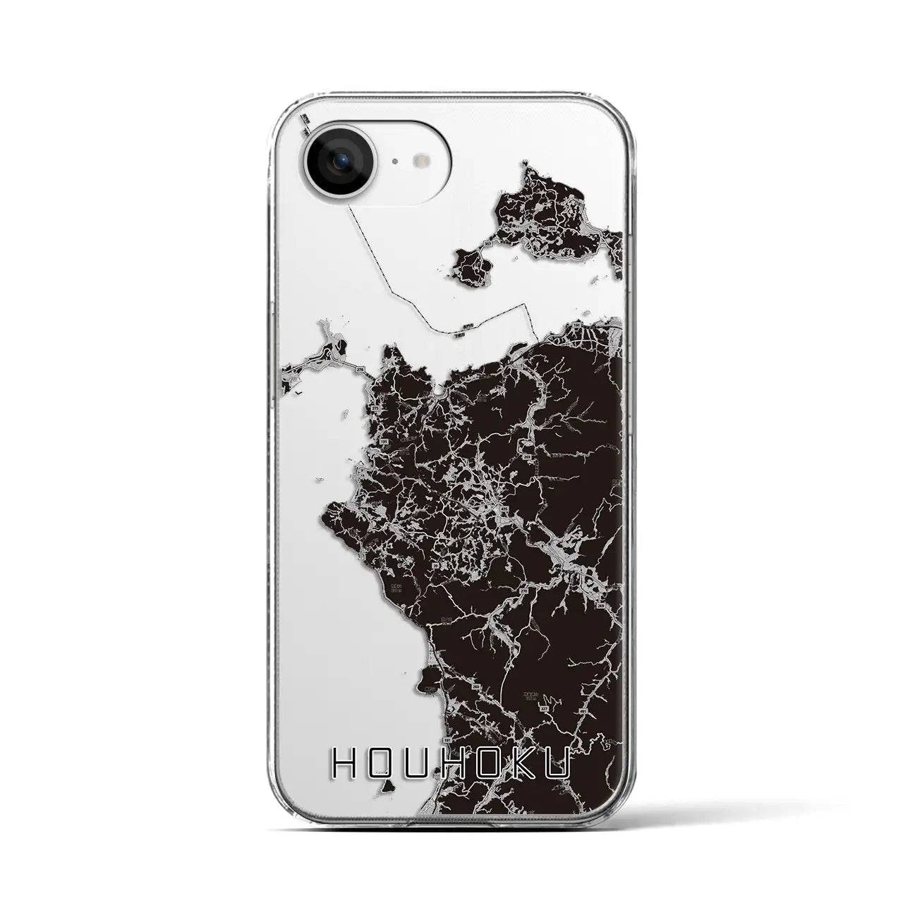 【豊北(山口県)】地図柄iPhoneケース(クリアタイプ)