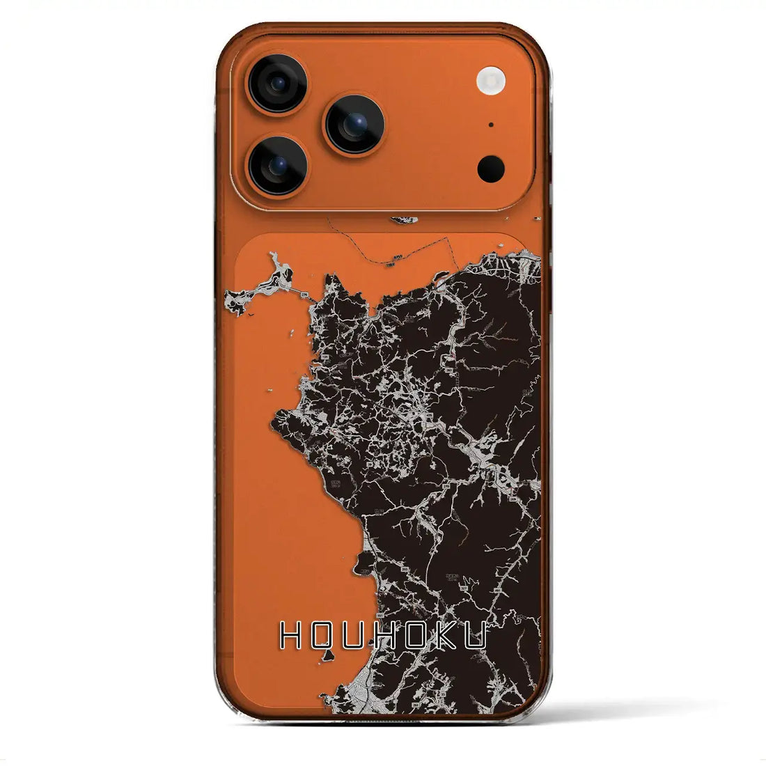 【豊北(山口県)】地図柄iPhoneケース(クリアタイプ)