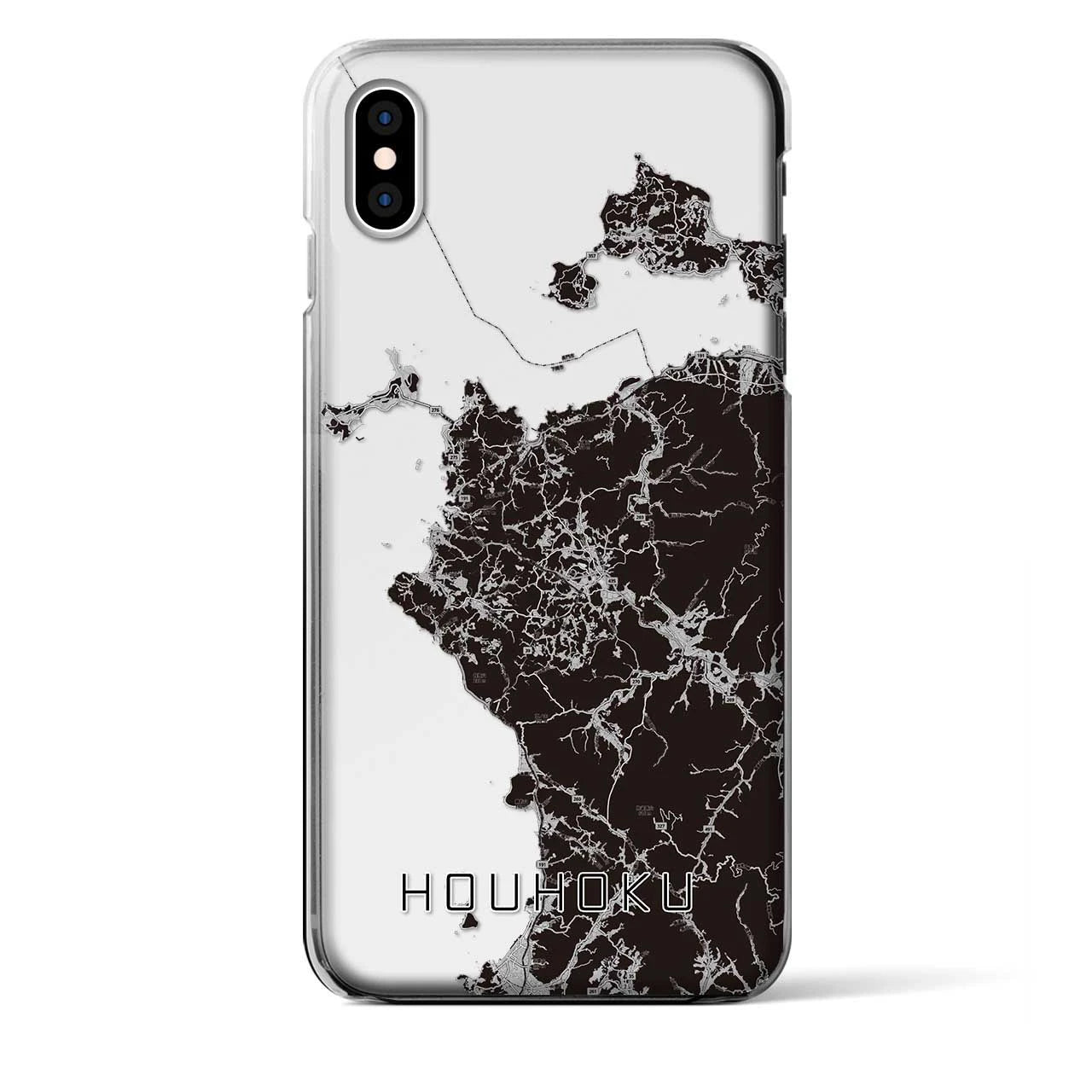 【豊北(山口県)】地図柄iPhoneケース(クリアタイプ)