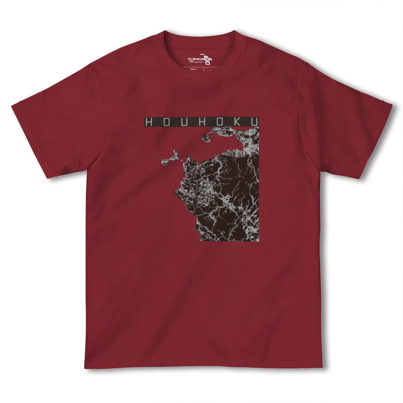 【豊北(山口県)】地図柄ヘビーウェイトTシャツ