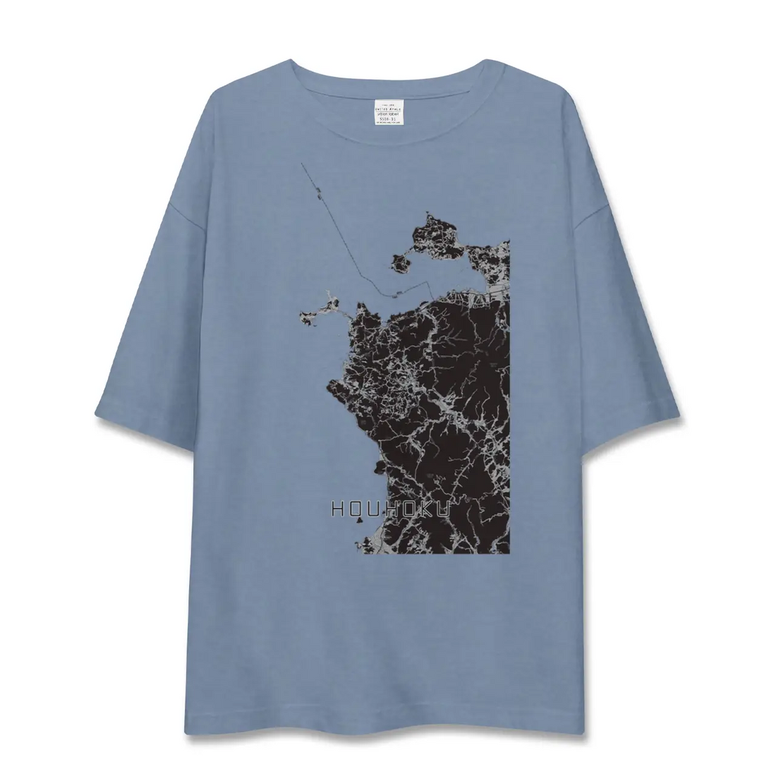 【豊北(山口県)】地図柄ビッグシルエットTシャツ