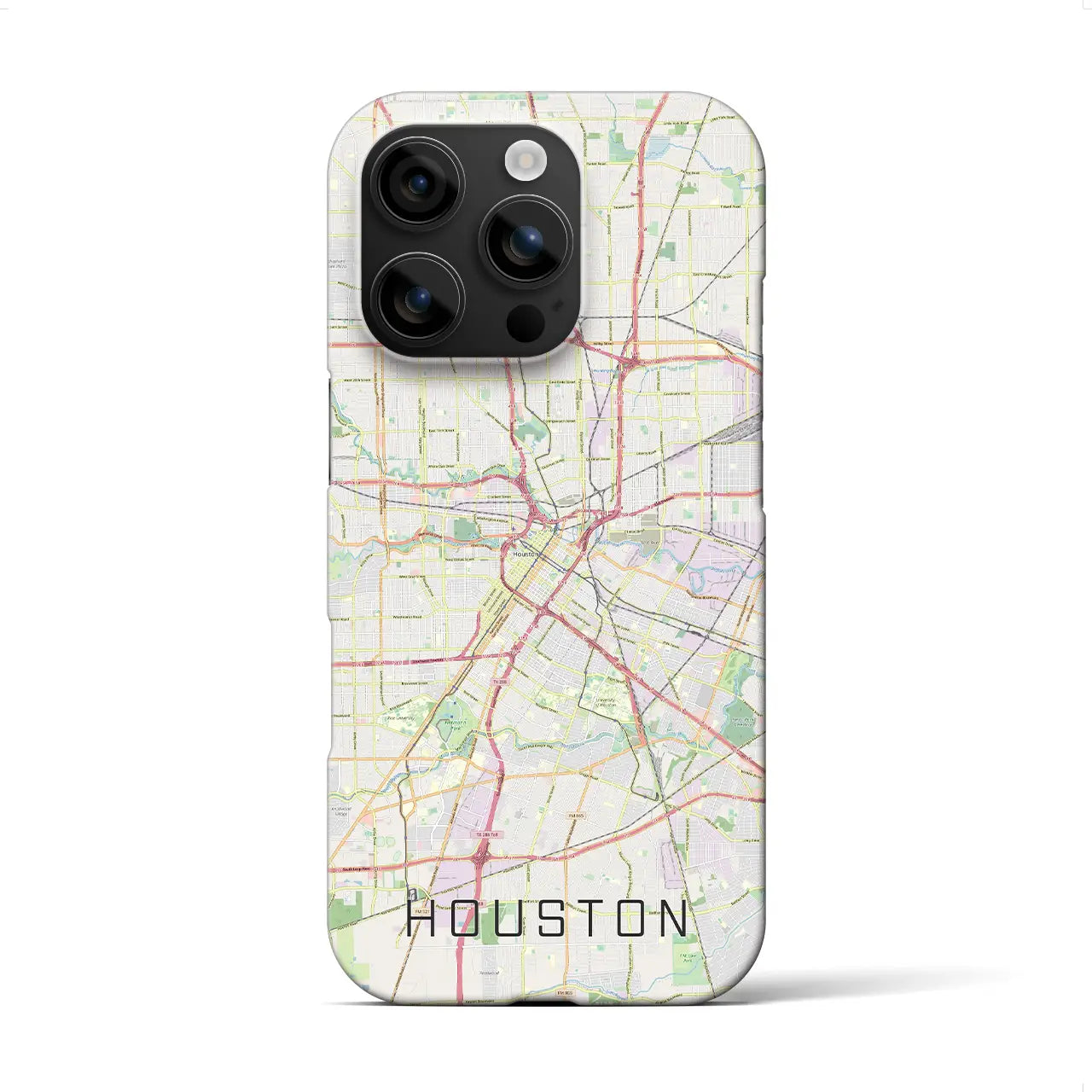 【ヒューストン(アメリカ)】地図柄iPhoneケース(バックカバータイプ)