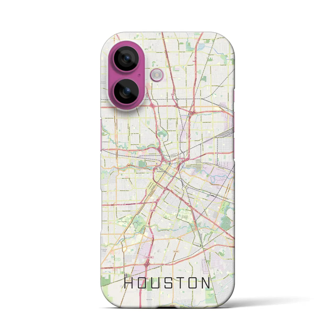 【ヒューストン(アメリカ)】地図柄iPhoneケース(バックカバータイプ)
