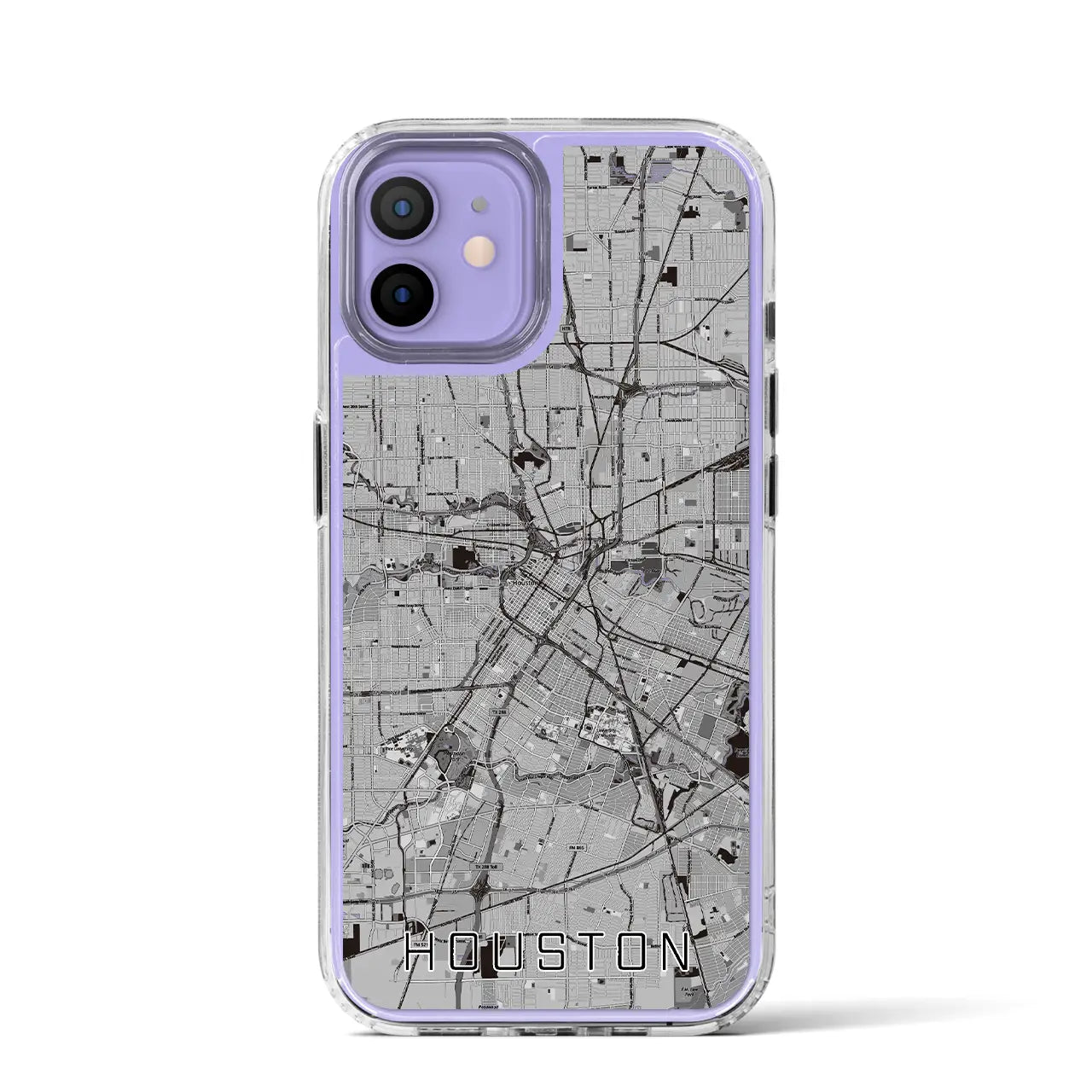 【ヒューストン(アメリカ)】地図柄iPhoneケース(MagSafeタイプ)