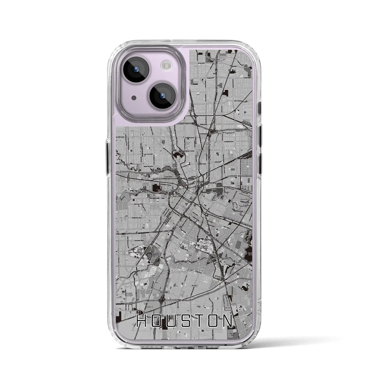 【ヒューストン(アメリカ)】地図柄iPhoneケース(MagSafeタイプ)
