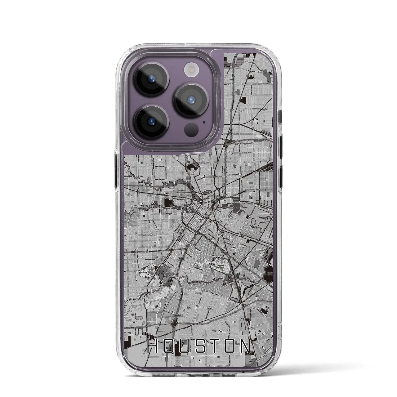 【ヒューストン(アメリカ)】地図柄iPhoneケース(MagSafeタイプ)