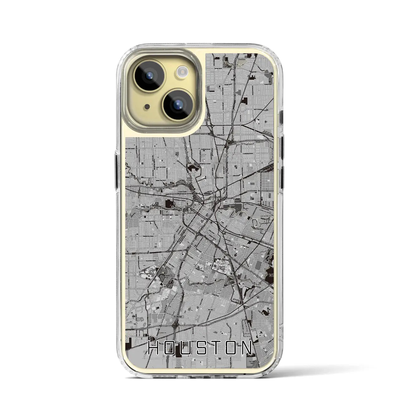 【ヒューストン(アメリカ)】地図柄iPhoneケース(MagSafeタイプ)