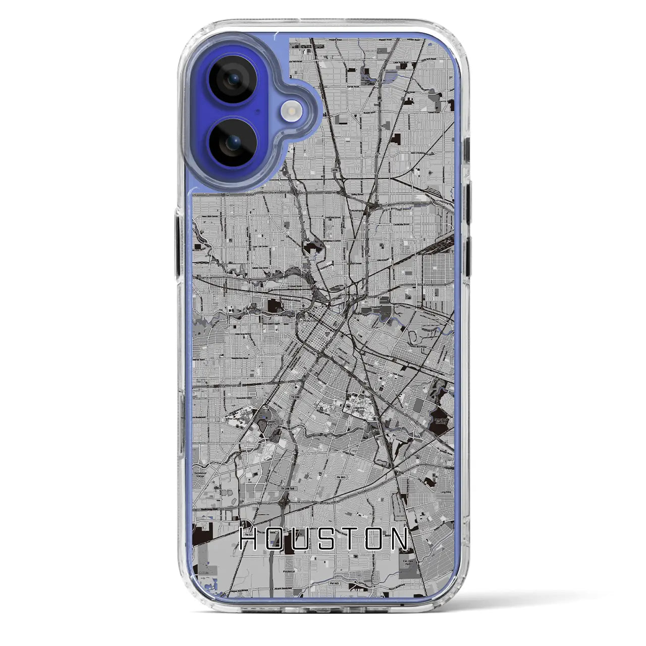 【ヒューストン(アメリカ)】地図柄iPhoneケース(MagSafeタイプ)