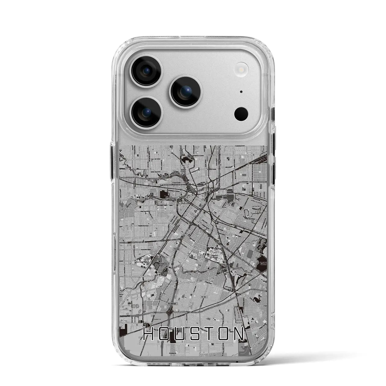 【ヒューストン(アメリカ)】地図柄iPhoneケース(MagSafeタイプ)