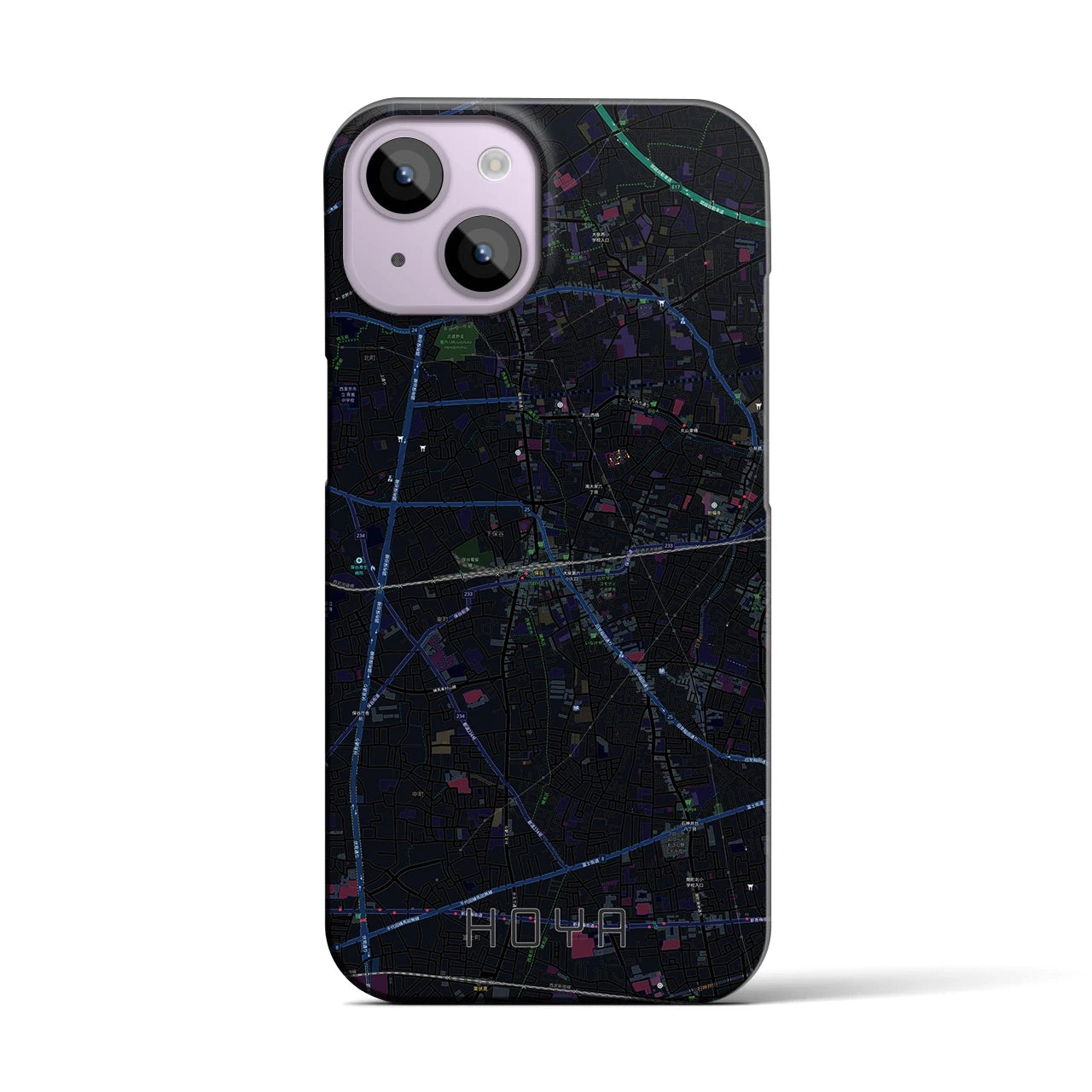 【保谷(東京都)】地図柄iPhoneケース(バックカバータイプ)