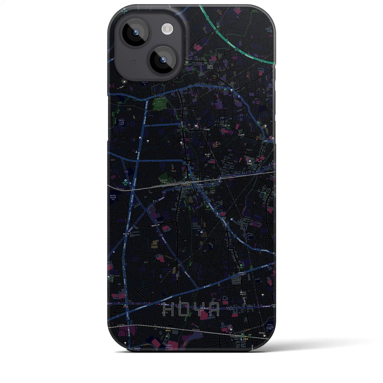 【保谷(東京都)】地図柄iPhoneケース(バックカバータイプ)