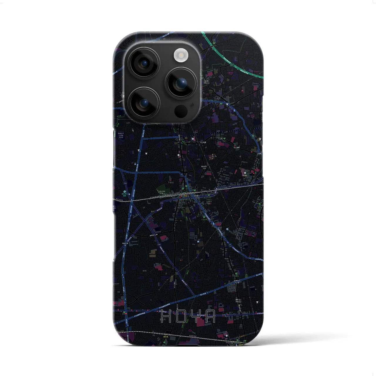 【保谷(東京都)】地図柄iPhoneケース(バックカバータイプ)