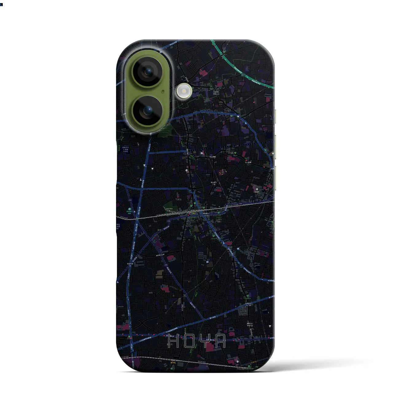 【保谷(東京都)】地図柄iPhoneケース(バックカバータイプ)