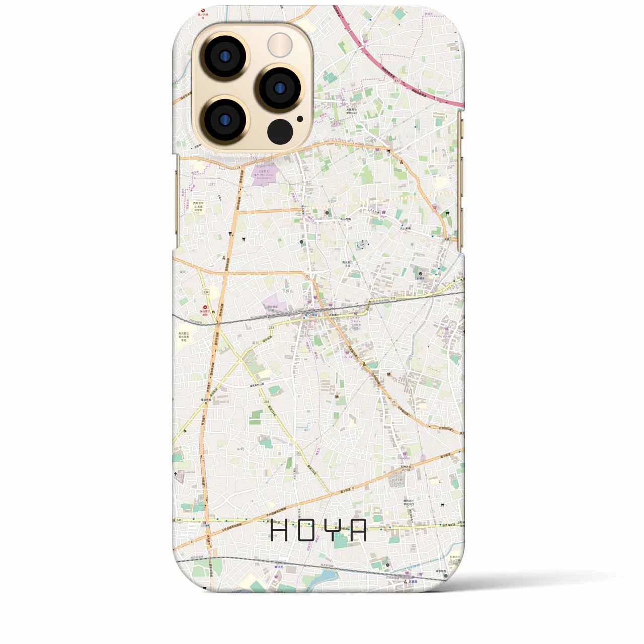 【保谷(東京都)】地図柄iPhoneケース(バックカバータイプ)