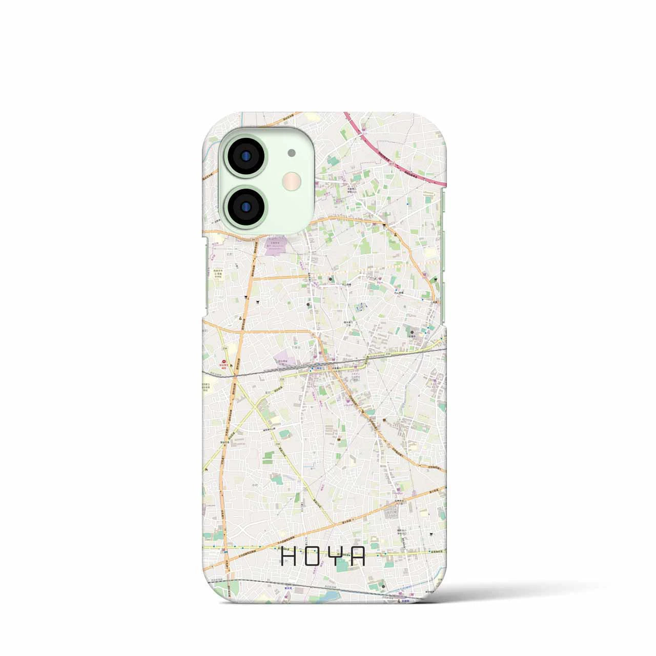 【保谷(東京都)】地図柄iPhoneケース(バックカバータイプ)