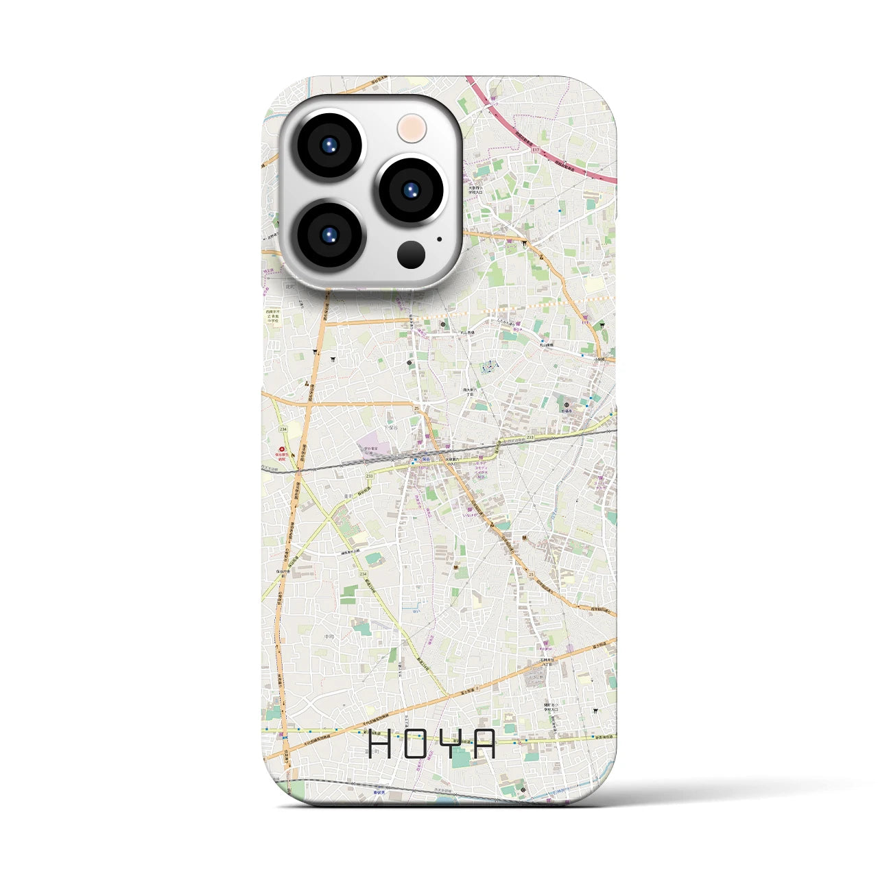 【保谷(東京都)】地図柄iPhoneケース(バックカバータイプ)