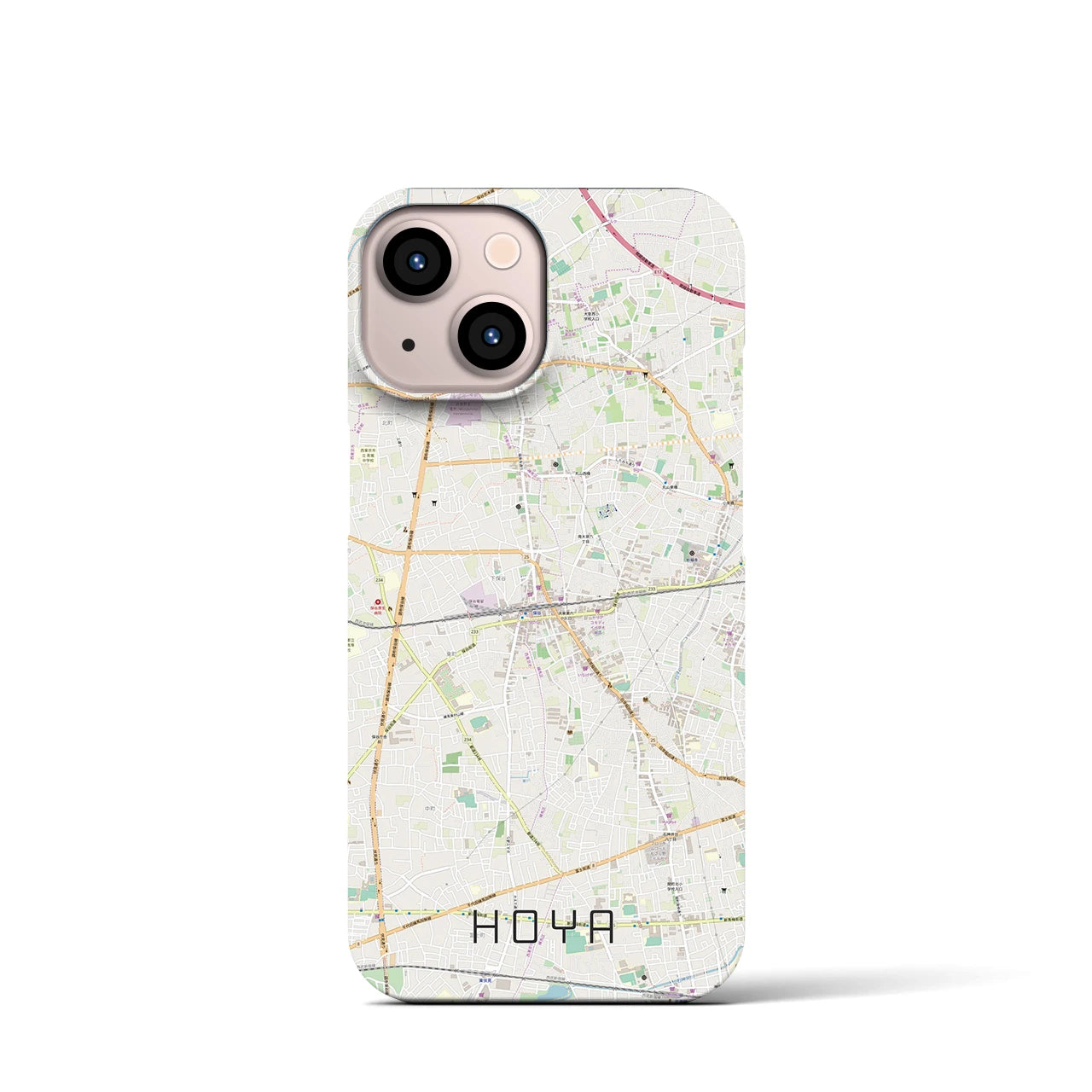 【保谷(東京都)】地図柄iPhoneケース(バックカバータイプ)