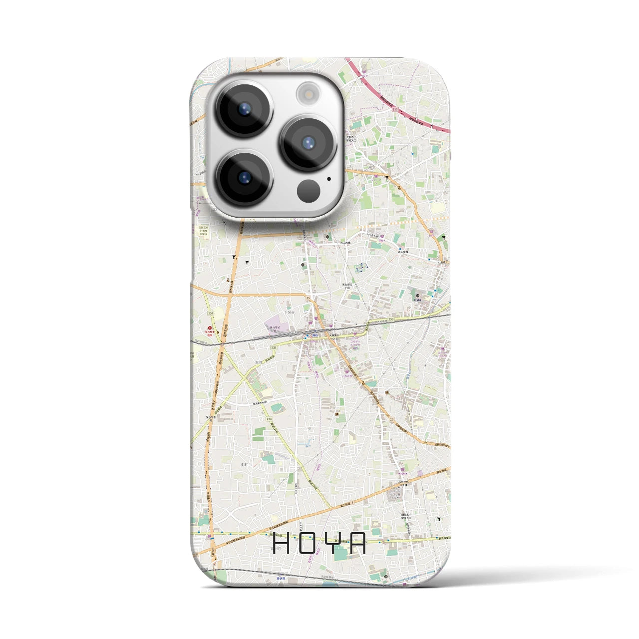 【保谷(東京都)】地図柄iPhoneケース(バックカバータイプ)