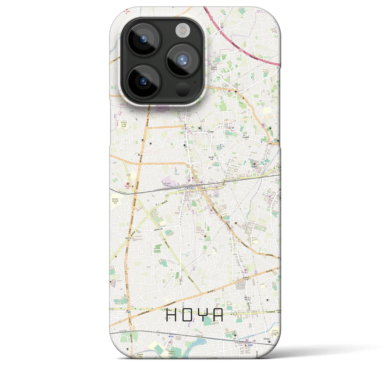【保谷(東京都)】地図柄iPhoneケース(バックカバータイプ)