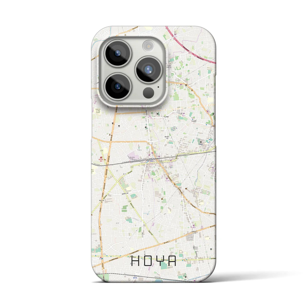 【保谷(東京都)】地図柄iPhoneケース(バックカバータイプ)