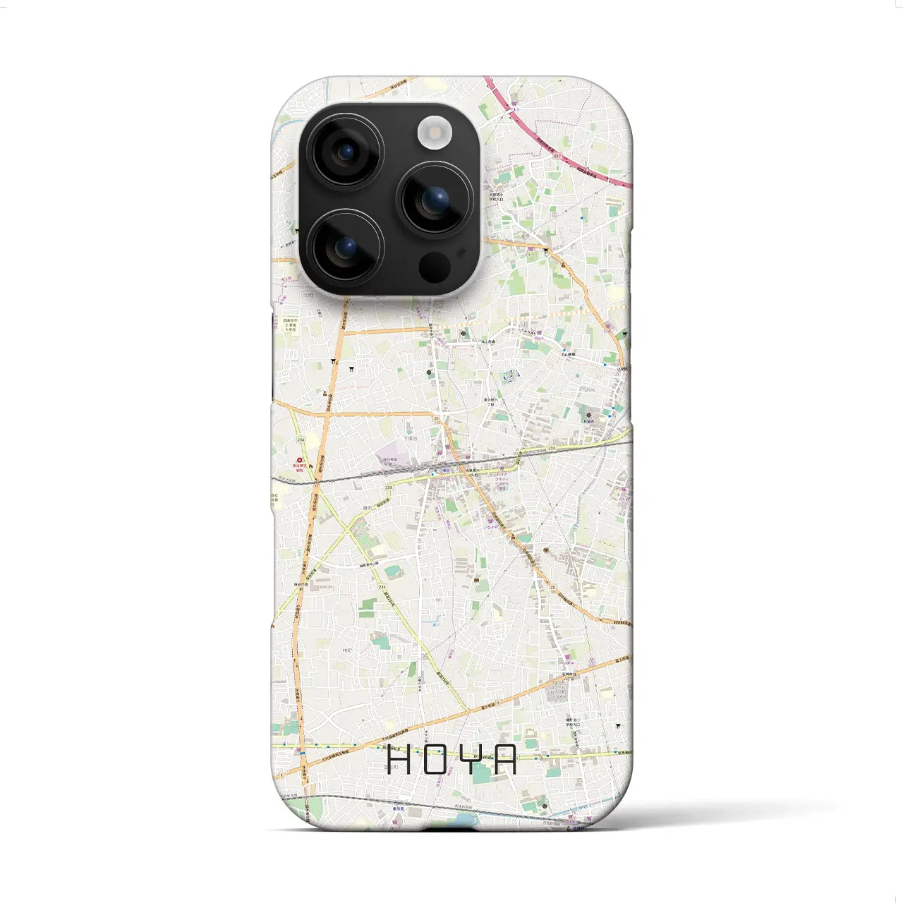 【保谷(東京都)】地図柄iPhoneケース(バックカバータイプ)