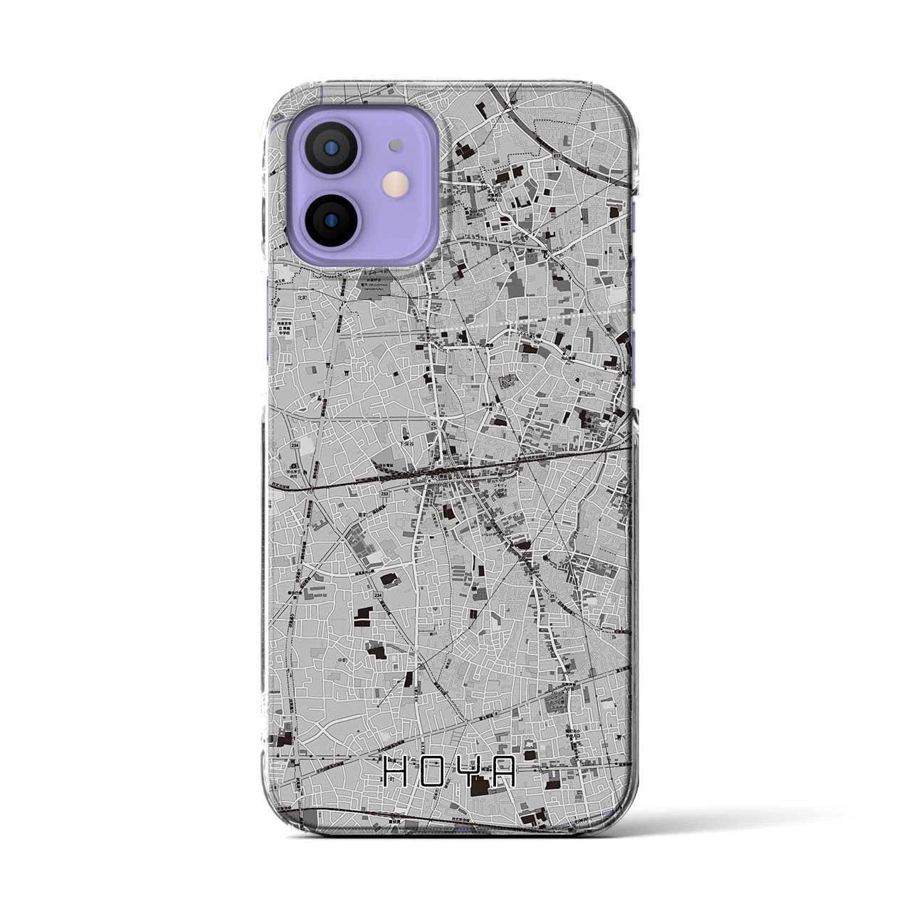 【保谷(東京都)】地図柄iPhoneケース(クリアタイプ)