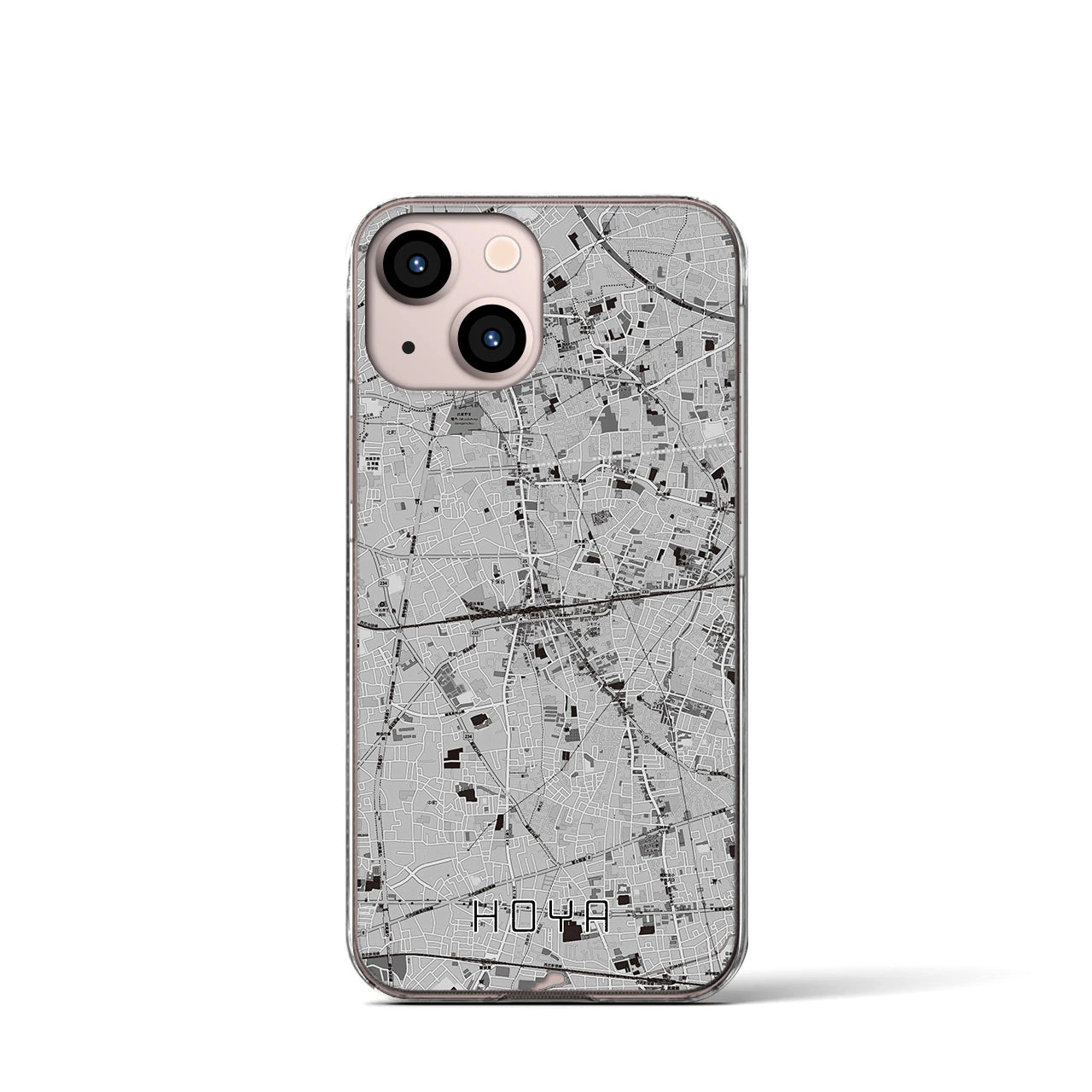 【保谷(東京都)】地図柄iPhoneケース(クリアタイプ)