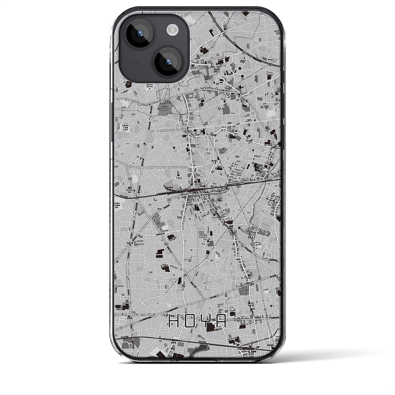 【保谷(東京都)】地図柄iPhoneケース(クリアタイプ)