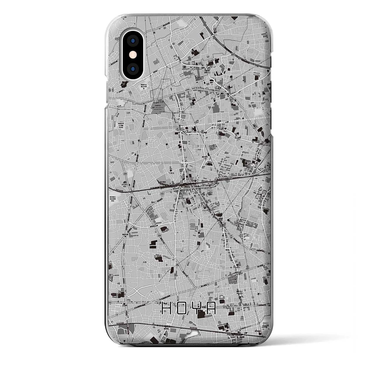 【保谷(東京都)】地図柄iPhoneケース(クリアタイプ)