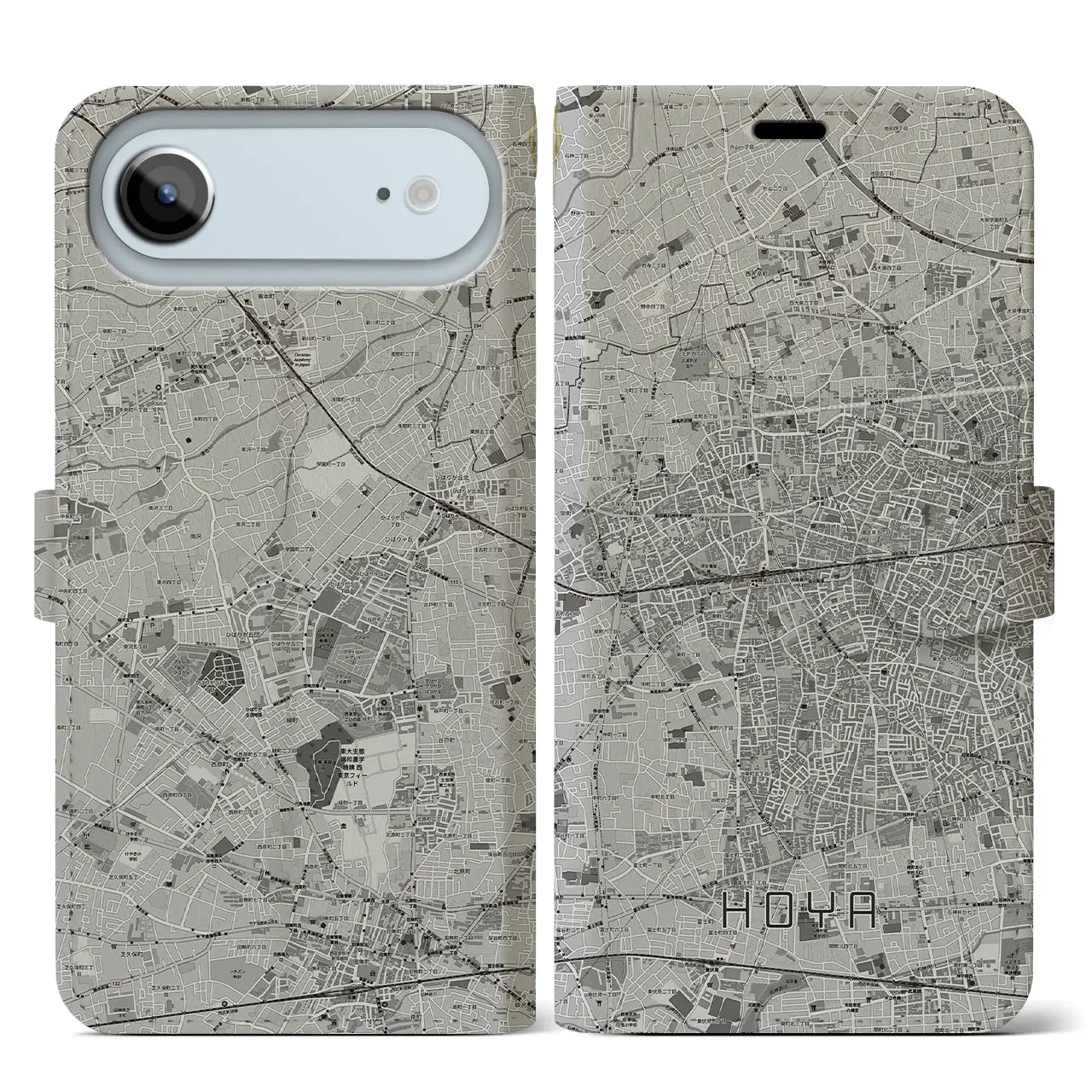 【保谷(東京都)】地図柄iPhoneケース(手帳タイプ)