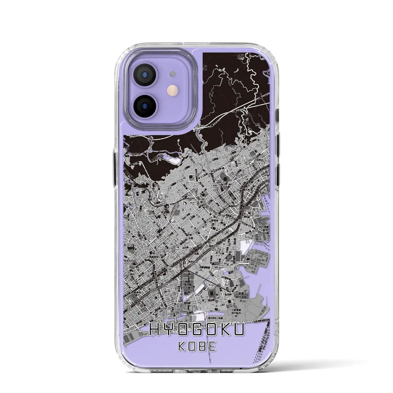【兵庫区(神戸市)】地図柄iPhoneケース(MagSafeタイプ)