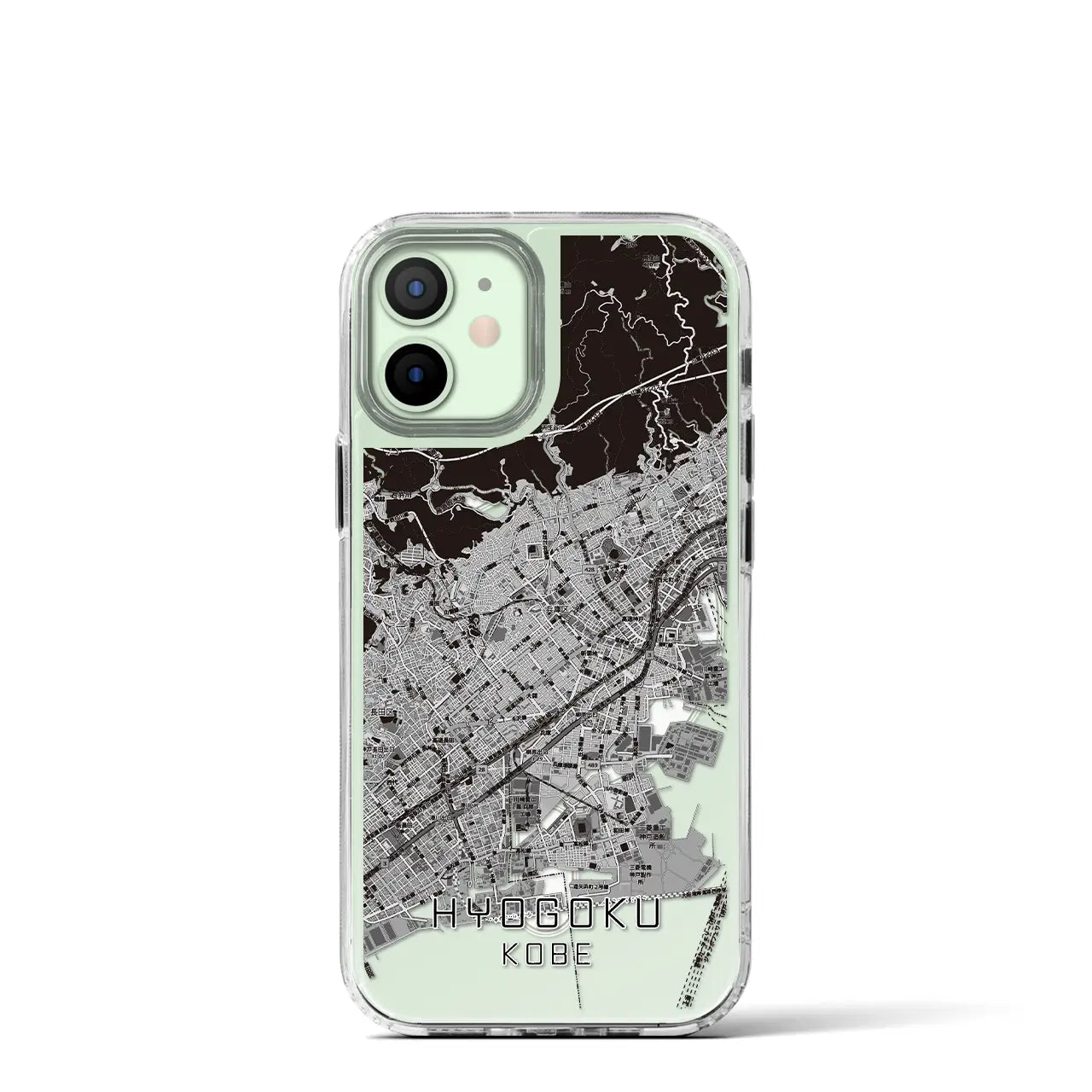 【兵庫区(神戸市)】地図柄iPhoneケース(MagSafeタイプ)