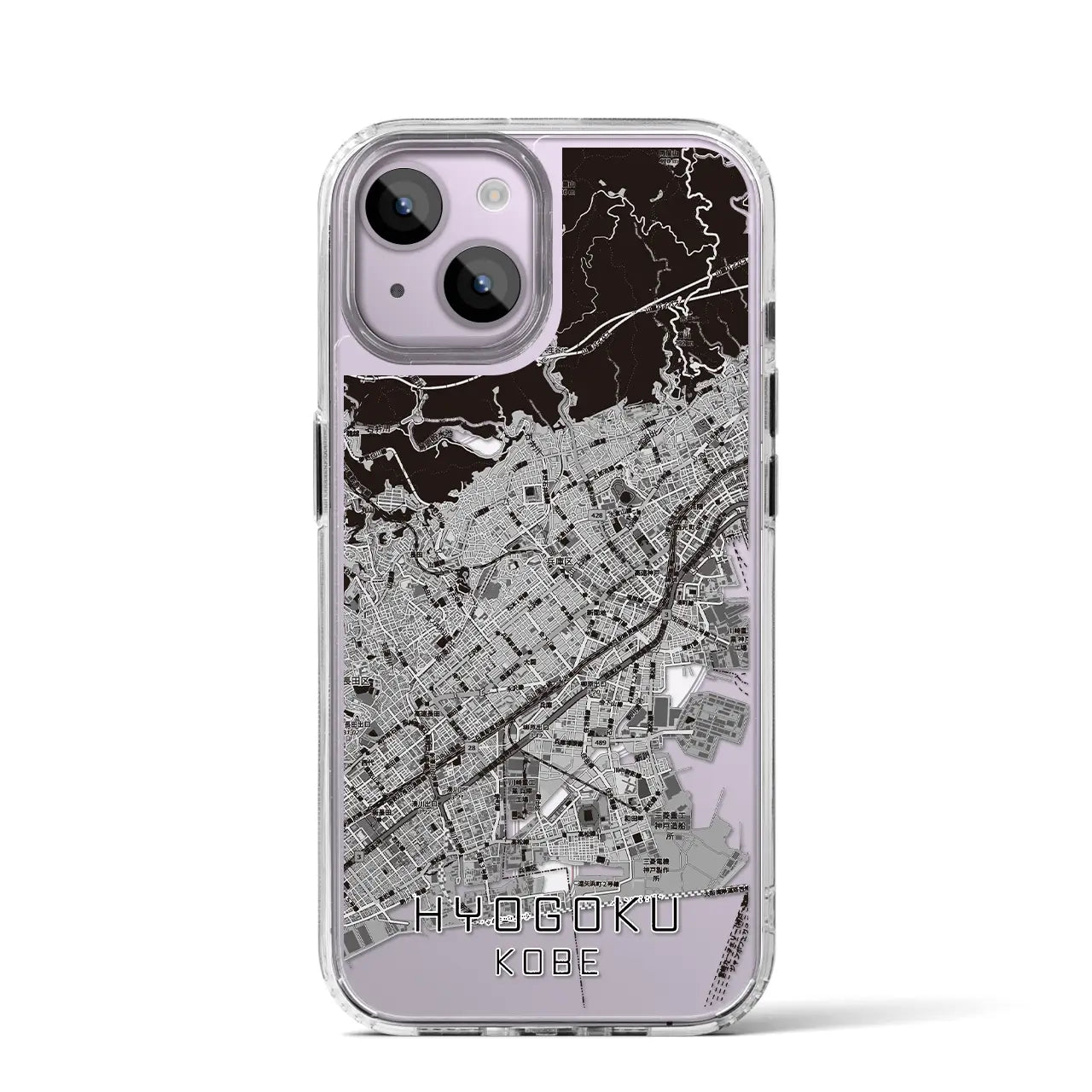 【兵庫区(神戸市)】地図柄iPhoneケース(MagSafeタイプ)