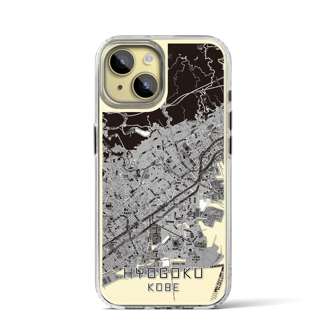 【兵庫区(神戸市)】地図柄iPhoneケース(MagSafeタイプ)
