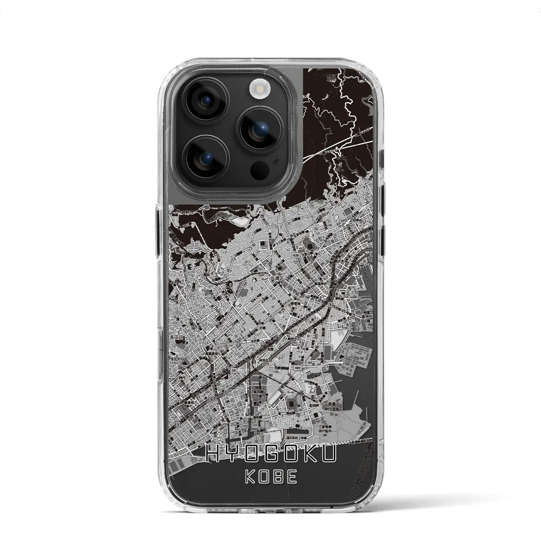 【兵庫区(神戸市)】地図柄iPhoneケース(MagSafeタイプ)